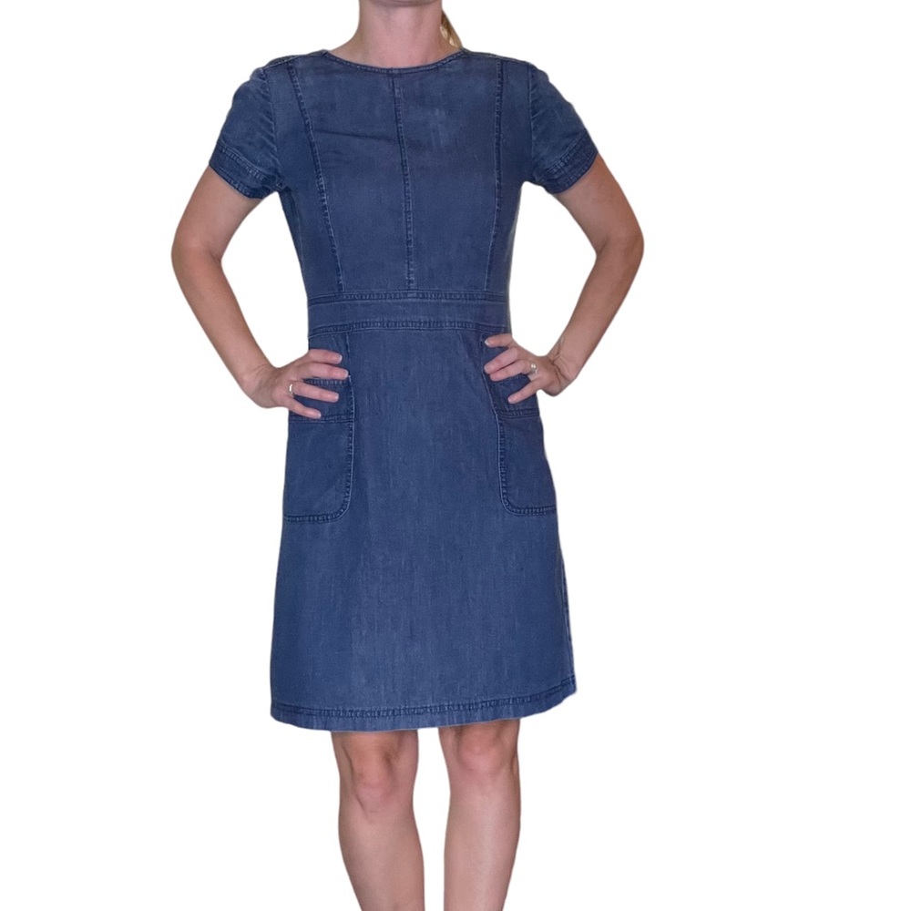 Brooks Brothers Denim Shift Dress